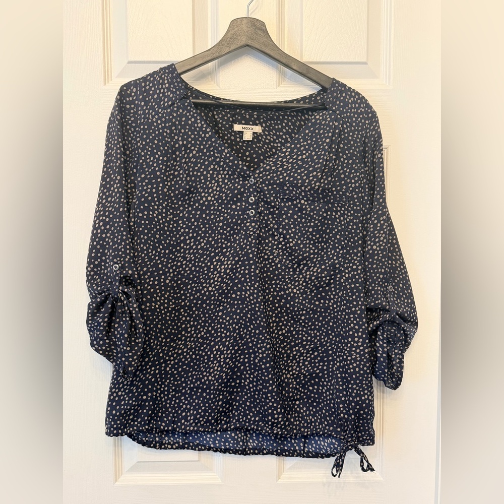 Mexx Navy Polka Dot Women's Top